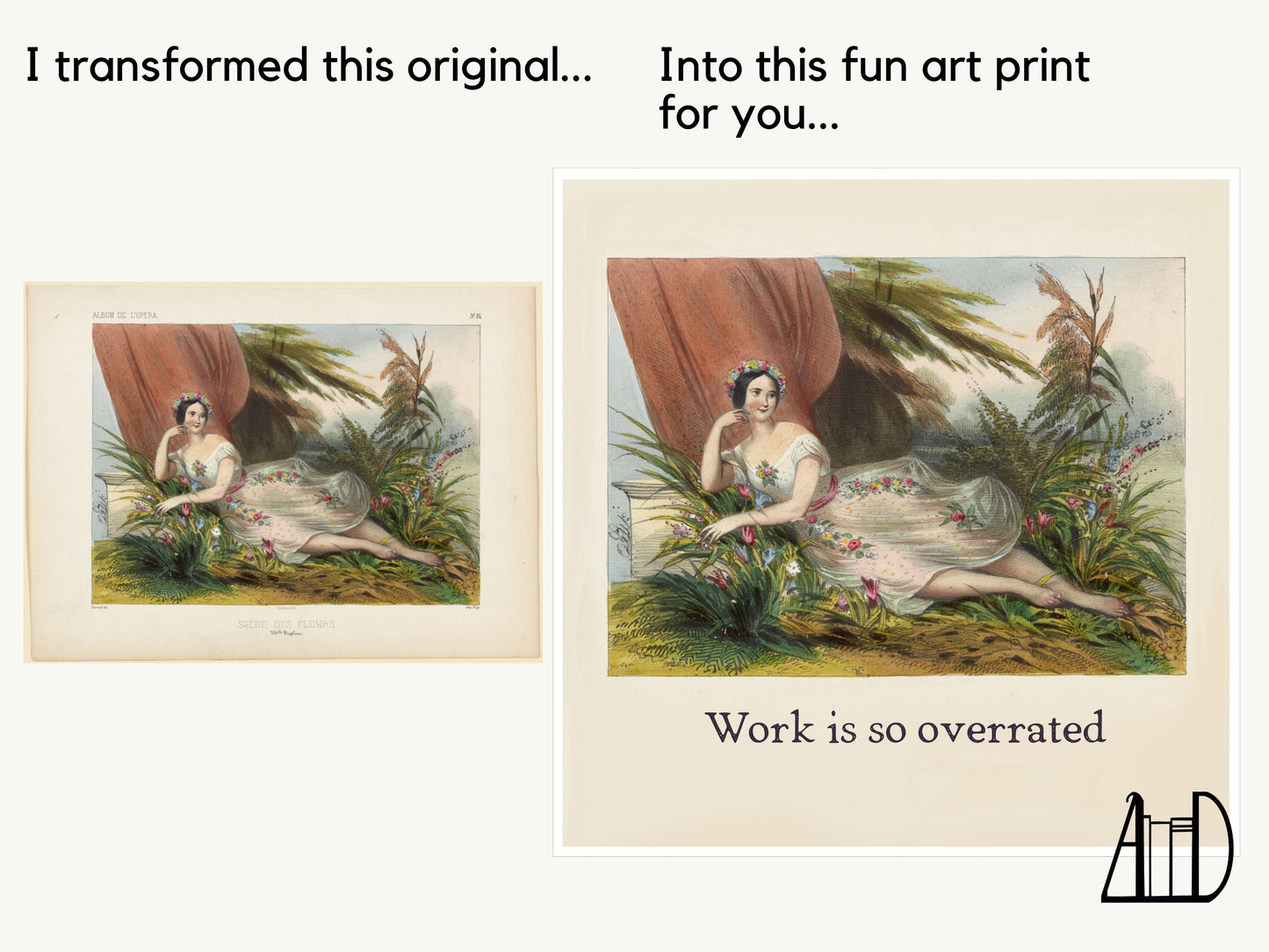 Office Humor Work Wall Art Print, Coworker Friend Gift, Funny Cubicle Job Office Sign Decor, Other Duties As Assigned, Vintage Acrobats