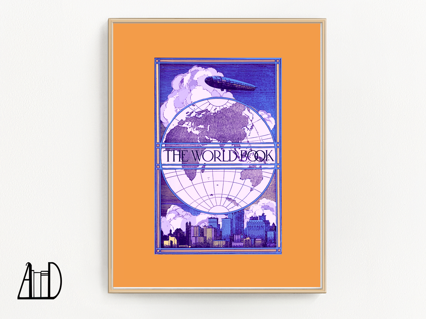 Globe Encyclopedia Wall Art