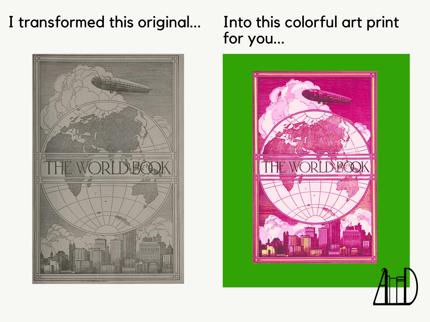 Globe Encyclopedia Wall Art