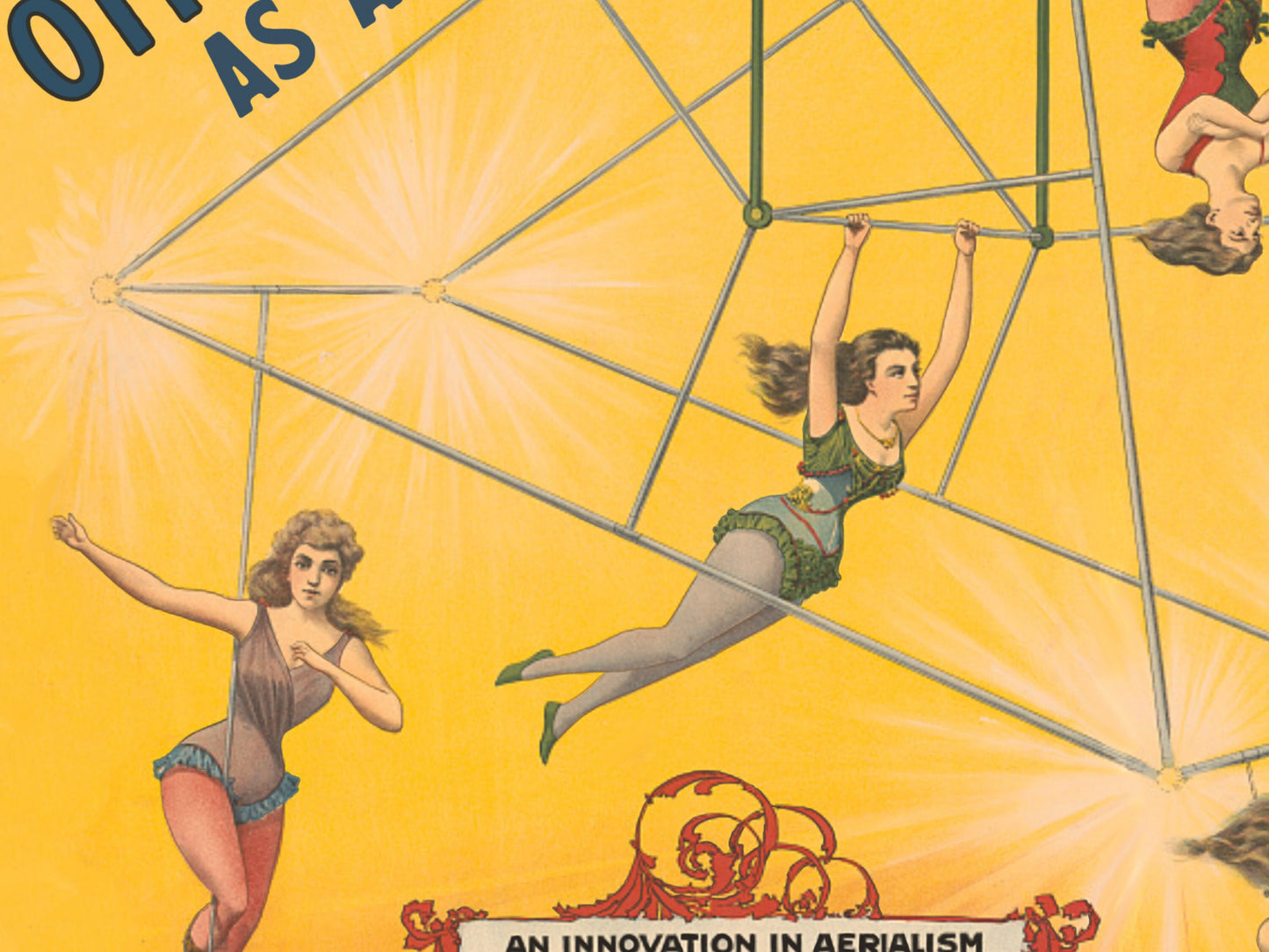 Work Humor Office Wall Art Print: Other Duties As Assigned, Vintage Acrobats