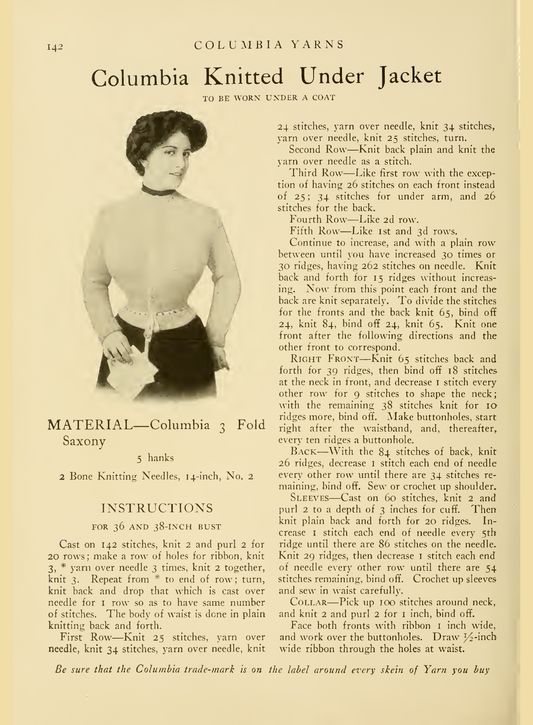 Vintage 1900s Knitting Crochet Pattern Book: Edwardian Victorian Handiwork (Digital Download)