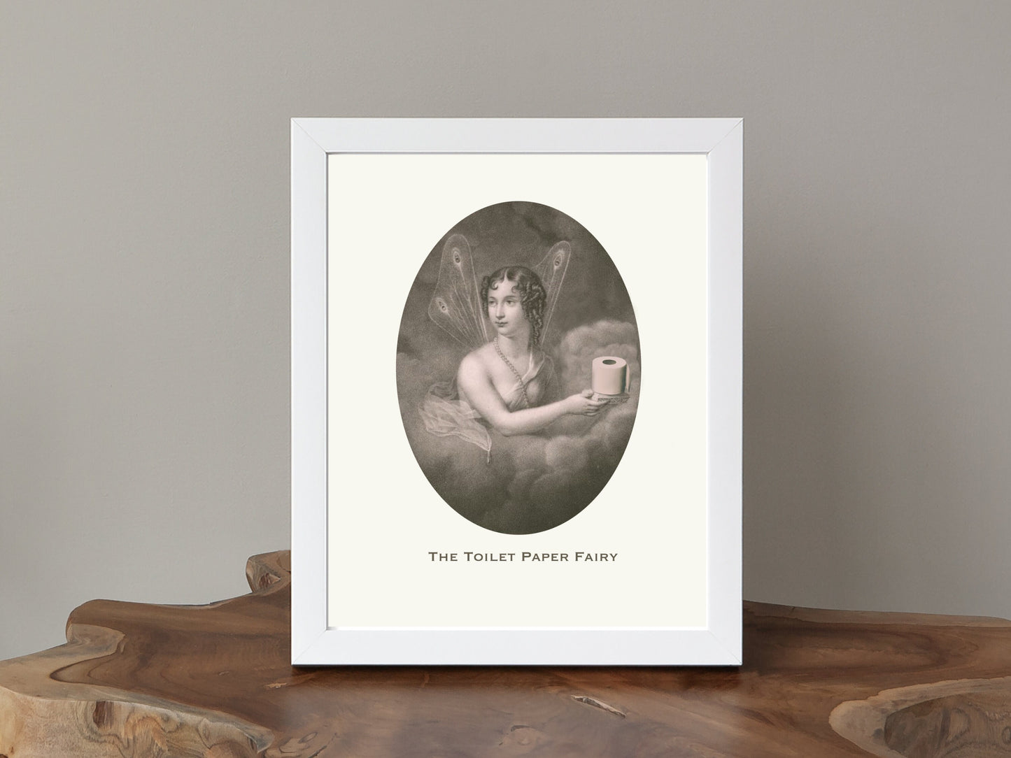 Quirky Bathroom Toilet Paper Fairy Art Print