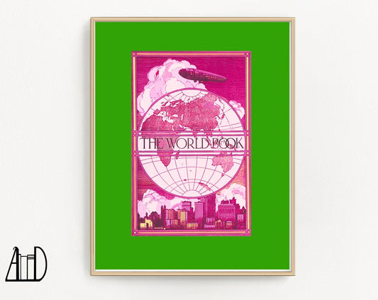 Globe Encyclopedia Wall Art